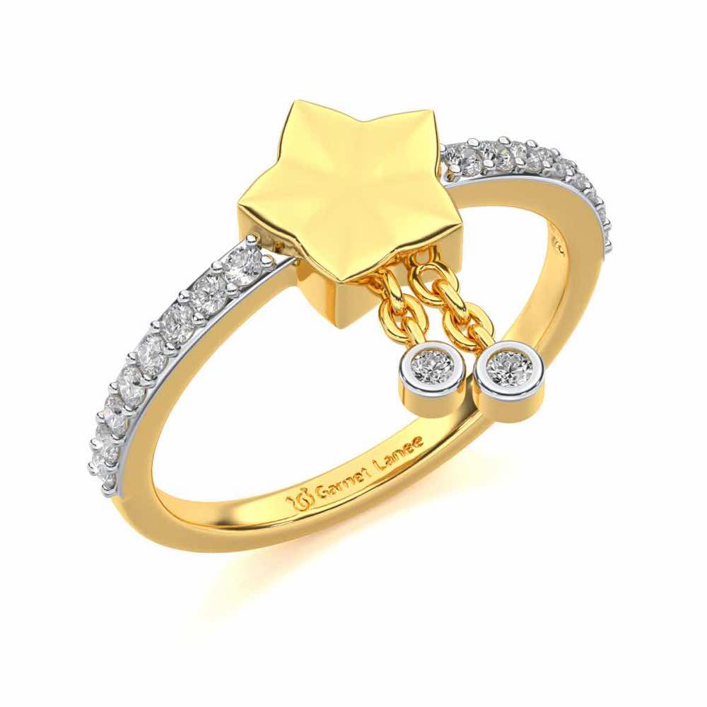 Duo Star Diamond Ring