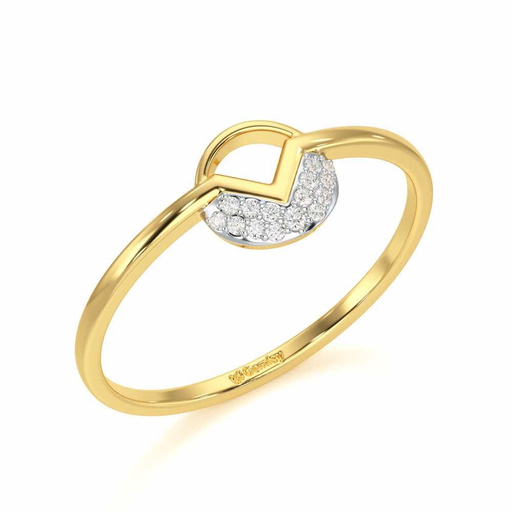 Luminous Loop Diamond Ring