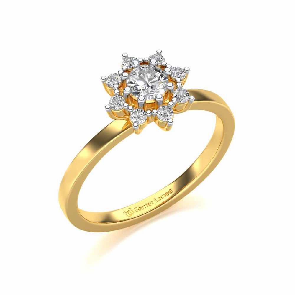 Pole Star Solitaire Diamond Ring