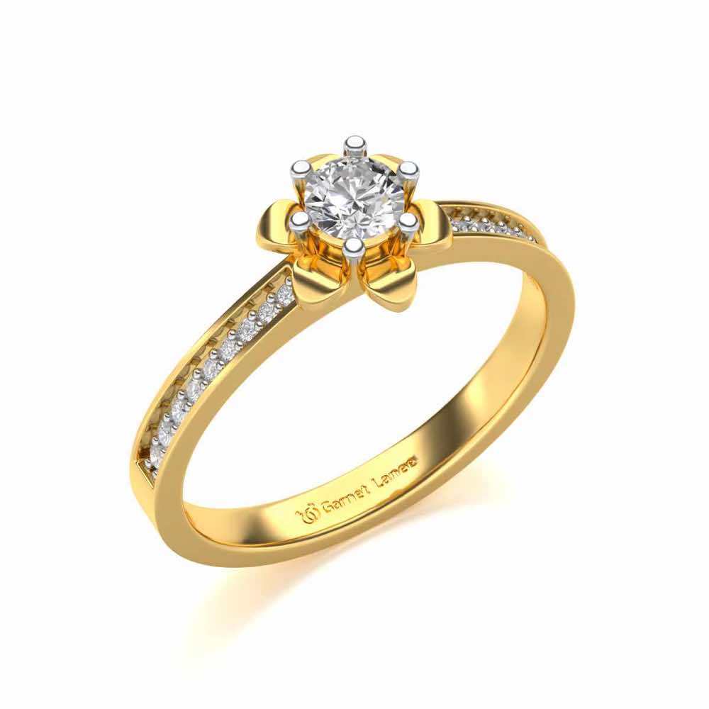 Roseate Solitaire Diamond Ring